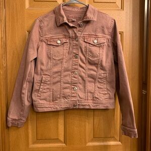 (Sold)Maurices Women's Mauve/Pink Denim Jacket